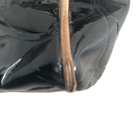 Coach Satchel Bag F25189 Signature Stripe Embossed Peyton Patent Leather - Picture 6 of 16